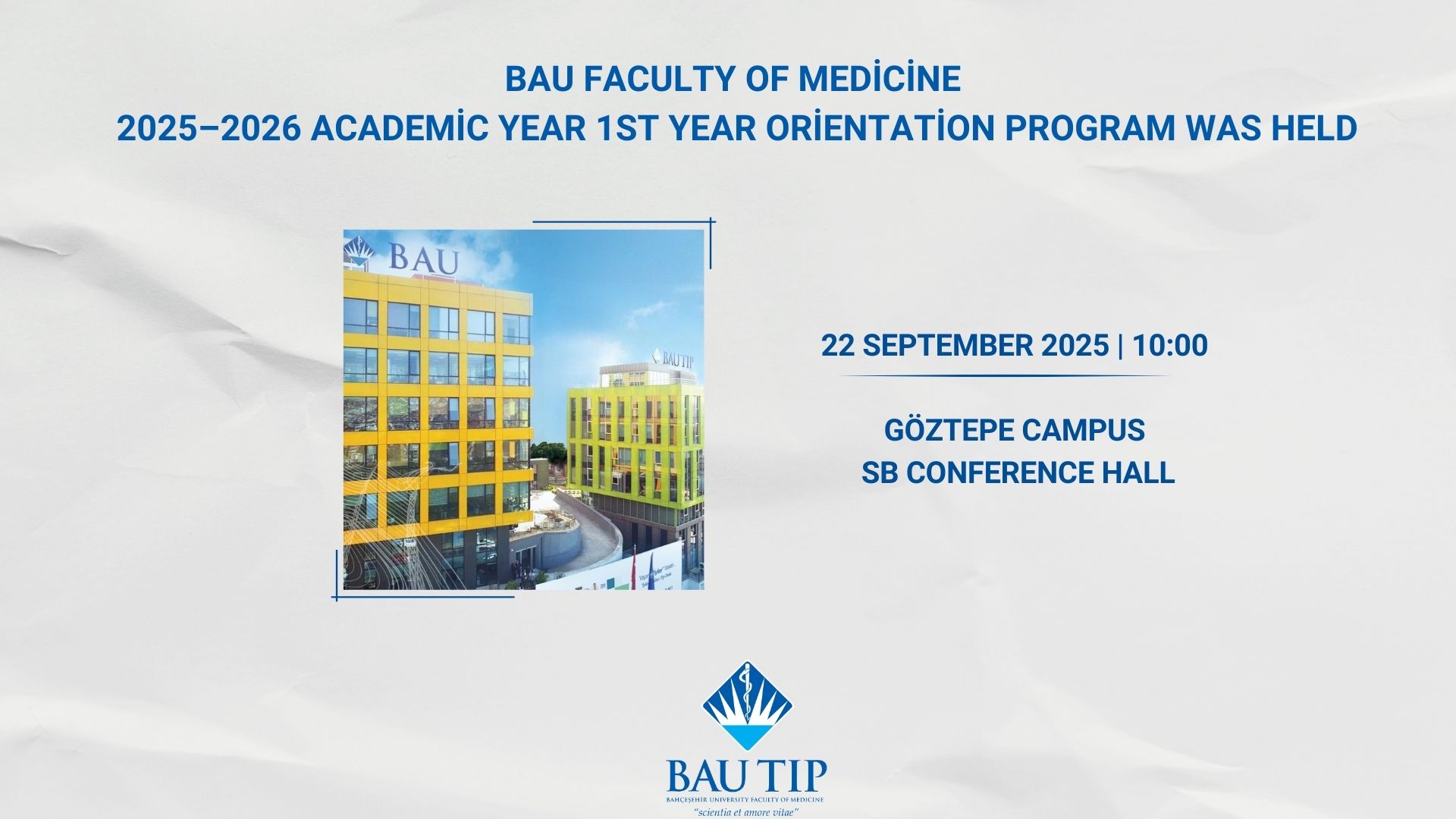 2025–2026 Academic Year First-Year Orientation Program Was Held